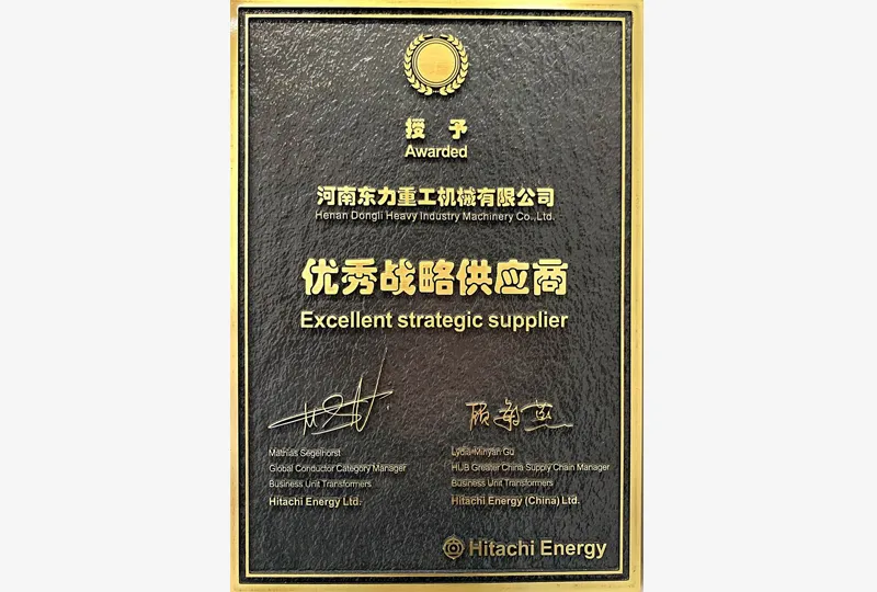 Excellent strategic supplier